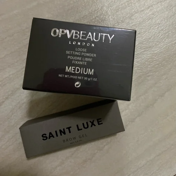 •OPVBEAUTY Loose Setting Powder Medium • Saint Luxe Brow Gel - Picture 1 of 3